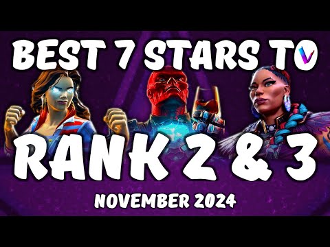 The Best 7 Star Champions to Rank - Rank 2, Rank 3 - November 2024 Vega's Tier List MCoC