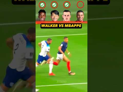Walker vs Vinicius vs Son vs Bale vs Mbappe - Speed Challenge ⚡️