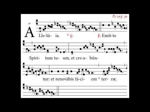 Alleluia. Emitte Spiritum tuum, Dominica Pentecostes (alleluia prima).