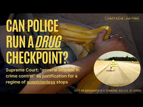 Can police operate a drug checkpoint or does the roadblock violate the 4th Amendment?