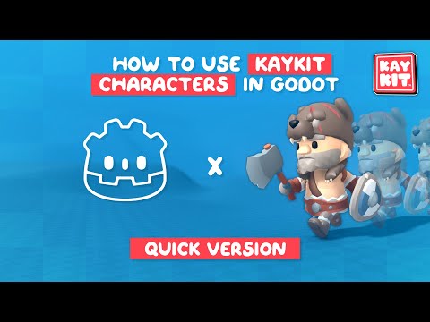 Using KayKit Characters In Godot (Quick version)