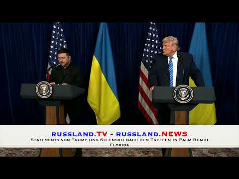 Statements von Trump und Selenskij nach dem Treffen in Palm Beach Florida