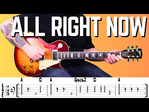 All Right Now Guitar Lesson | Free Guitar Tutorial | Chords & Solo | FREE DOWNLOADABLE TABS