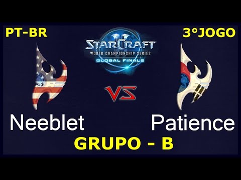 StarCraft 2 - Neeblet vs. Patience J3 (PvP) - Grupo B - WCS Global Finals 2016 [PT-BR]