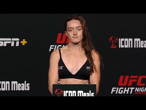 Aspen Ladd and Sara McMann - Official Weigh-ins - (UFC Fight Night: Sandhagen vs. Song) - /r/WMMA