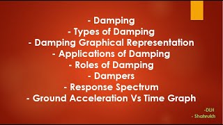 Earthquake Engineering | Damping and its Types | Application and Roles of  Damping | Lecture No 05