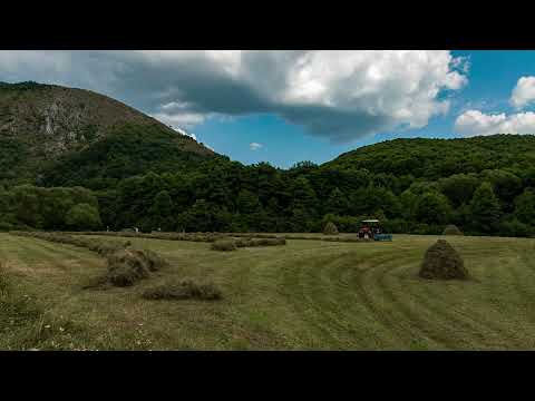 Hay Harvest - Timelapse Balșa, Hunedoara, Romania (no sound)