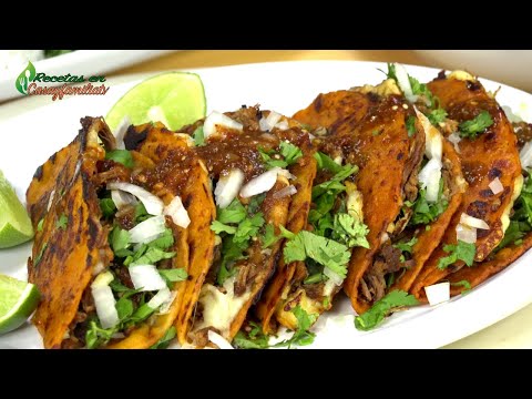 QUESA BIRRIA TACOS FÁCIL para LA FAMILIA y NEGOCIOS DE COMIDA RENTABLES | Recetas en Casayfamiliatv