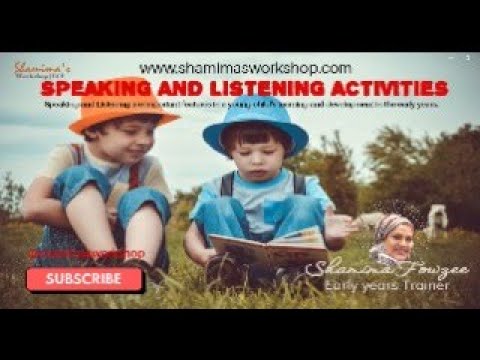 Speaking and listening activities for the early years