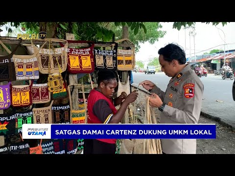 SATGAS OPS DAMAI CARTENZ DUKUNG PRODUK LOKAL LEWAT BELANJA DI UMKM TIMIKA