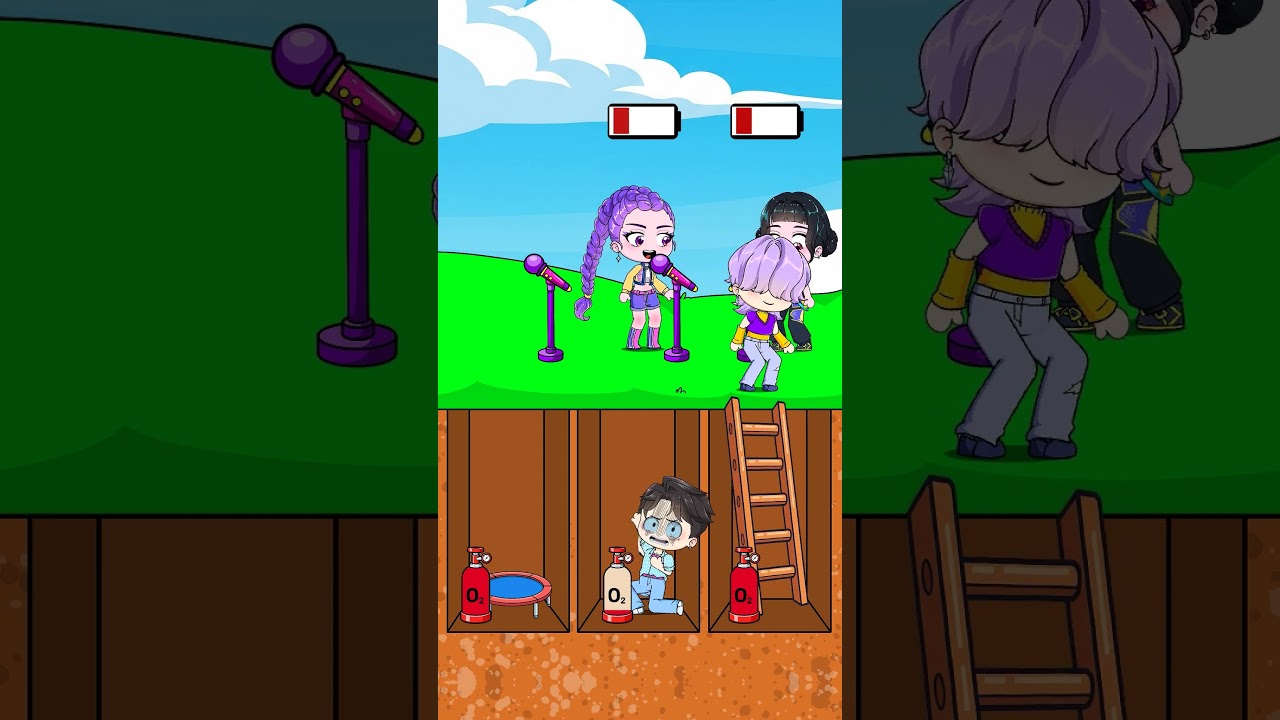 KPop Demon Hunters: Help HUNTR/X Rumi, Zoey & Mira Rescue Saja Boys Underground - Singing Challenge