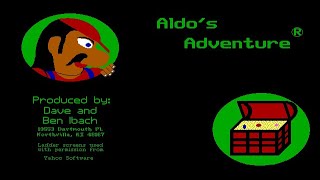 Aldo's Adventure gameplay (DOS) - jumping to a higher level!