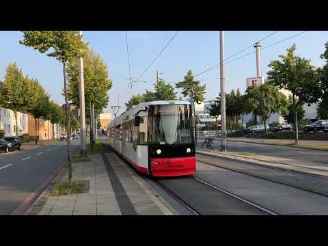 BSAG Bremen: Typ GT8N, Wagen Nr. 3012 em Originallack - Trinidadstraße