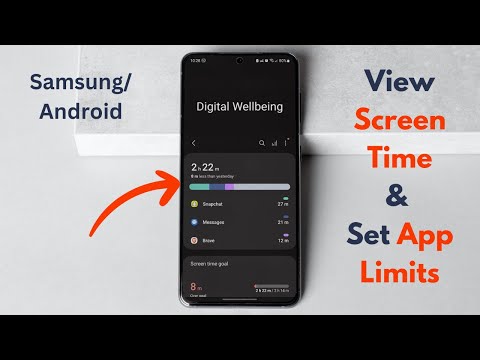 How to View Screen Time & Set App Timer Limits on Samsung/Android