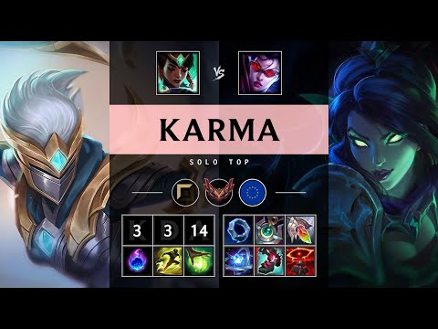 Karma Top vs Vayne - EUW Grandmaster Patch 25.21