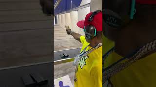 Flavor flav shooting 50ae shell hits him in face…