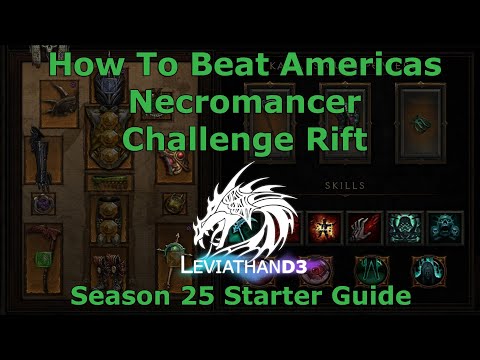 [Diablo 3] How To Beat Necromancer Challenge Rift | Season 25 Starter Guide | Americas