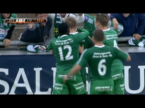 Superettan-höjdpunkter: Ljungskile tog dramatisk poäng mot Degerfors - TV4 Sport