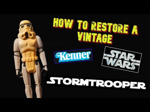 How to restore a 1977 vintage STAR WARS stormtrooper figure | Easy to follow