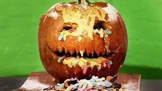 Pumpkin Pie Jack-o-Lantern with Nightmare Dip! 👻  | Deep Fried Crazy