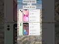 Apple IPhone 12 Mini Vs Apple IPhone 13 Mini