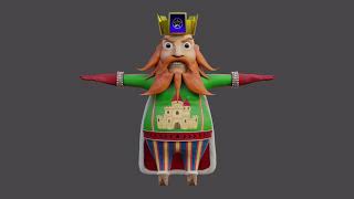 Angry King — 4K 360° Render