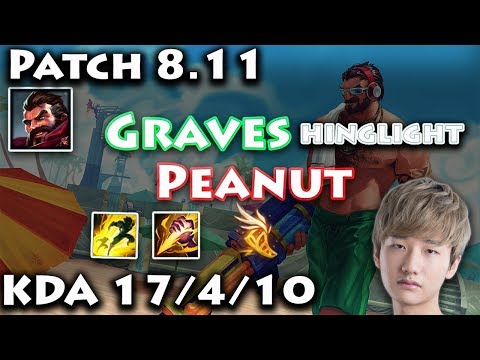 Hinglight KZ Peanut Graves Vs Camille patch 8.11 KDA 17/4/10