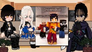 [NTR] Bad ending party React to Lihan as INCENDIUS |Gacha reacts to Minecraft & HamoodeG & AJTHEBOLD