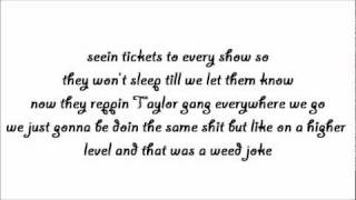 Wiz Khalifa - Damn It Feels Good To Be A Taylor (Official Lyrics Video)