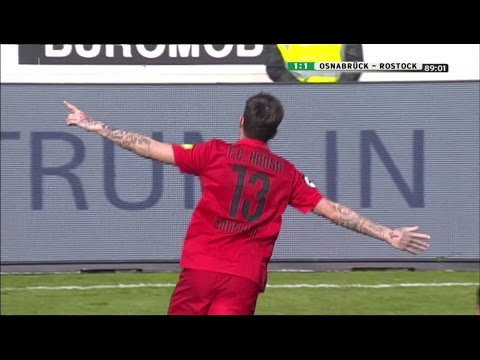 VfL Osnabrück gegen Hansa Rostock - 30. Spieltag 16/17 - Tore