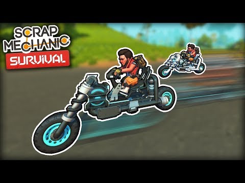 I Built Motorcycles and Started a Biker Club! (Scrap Mechanic Survival Ep.14)