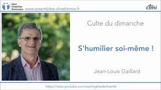 S'HUMILIER SOI-MÊME