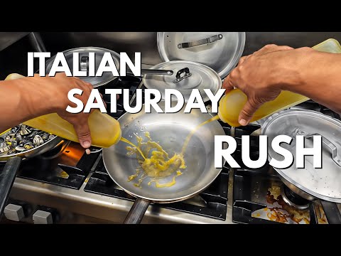 Saturday Rush in an Italian Kitchen