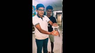 What happens when you invert a glass of water - Experiment in fluid mechanics with students #shorts