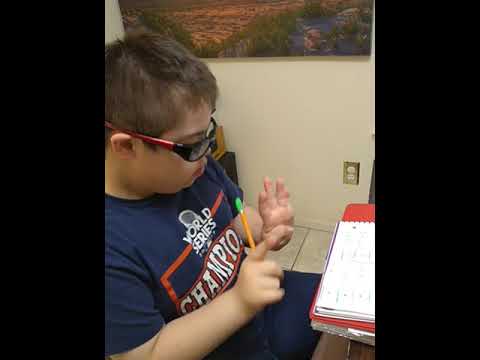 Teaching Math to a child with Down Syndrome.