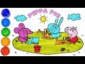 Peppa Pig Plays At Digger World With Friends Peppa Pig Coloring Pages