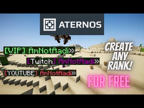 How To Add Ranks To Your Aternos/Minecraft Server | 1.8 - 1.18 | PowerRanks Tutorial