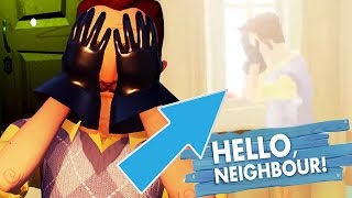 CRYING NEIGHBOR ENDING! OPENING THE SECRET DOOR?! - Hello Neighbor ALPHA 3 ENDING Gameplay