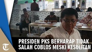Kesulitan saat Mencoblos Presiden PKS Berharap Tidak Salah Coblos
