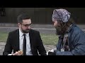 Businessman And Poor Man Stock Video