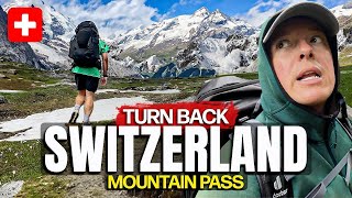 SCARIEST HIKE OF MY LIFE in SWITZERLAND 🇨🇭 (avalanches all around me)