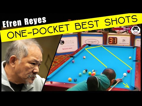 Efren Bata Reyes' one-pocket best shots and plays.