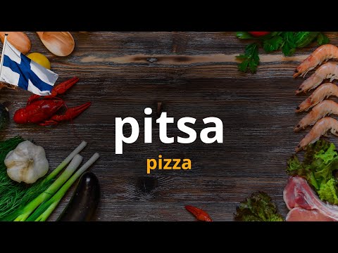 Finnish food words in 5 minutes
