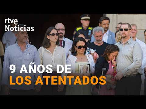 Barcelona recuerda a las víctimas del atentado terrorista nueve años después | RTVE Noticias