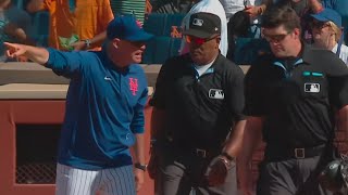 Carlos Mendoza Gets Ejected for Arguing Bad Strike Calls Leading to a Strikeout