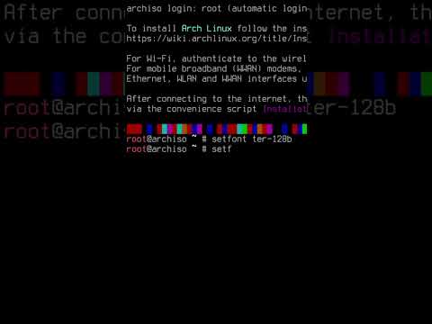 How to increase font in archiso #shorts #archlinux