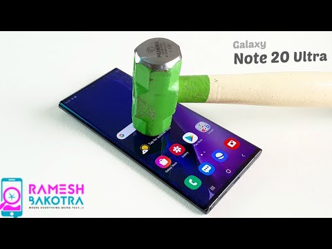 Samsung Galaxy Note 20 Ultra Screen Scratch Test