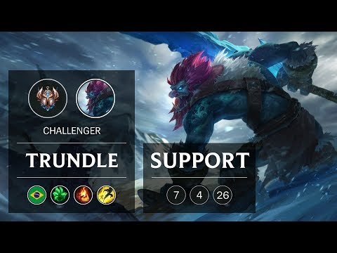Trundle Support vs Gragas - BR Challenger Patch 9.1