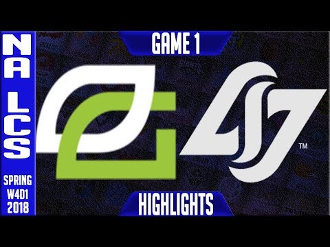 OPT vs CLG Highlights | NA LCS Week 4 Spring 2018 W4D1 | Optic Gaming vs CLG Highlights