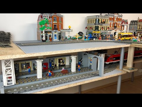Bau einer Lego Stadt Teil 66. - Bahnhof unter der Stadt [5]
